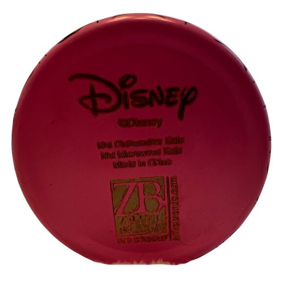 Zrike Brand Disney Halloween Pink/Black Mickey Mouse Spider Web Tumbler w/ Straw - Picture 4 of 4